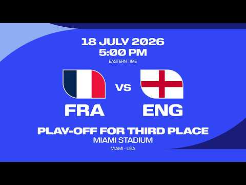 Statistical Preview | France v England | FIFA World Cup 2026™ Bronze Final