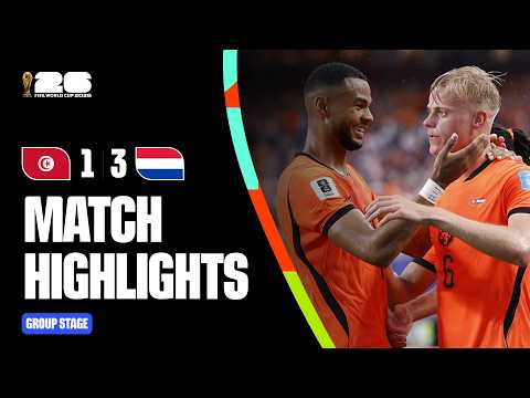 Highlights | Tunisia 1-3 Netherlands | FIFA World Cup 2026™