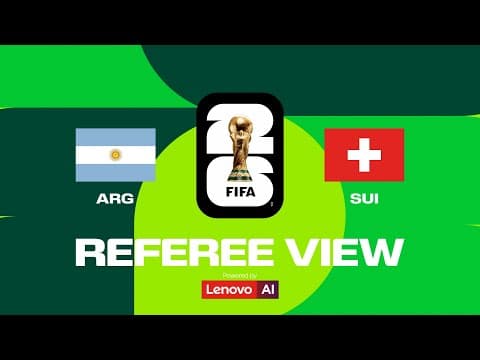 Argentina v Switzerland: Alvarez Extra-Time Strike | Ref's POV | Powered by Lenovo